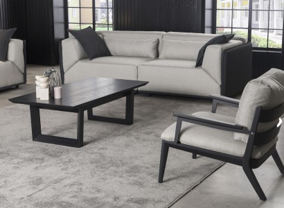 Sofagarnitur 3+1 Sitzer Couch Polster Möbel Couchtisch Sofa Tisch 3tlg. Set